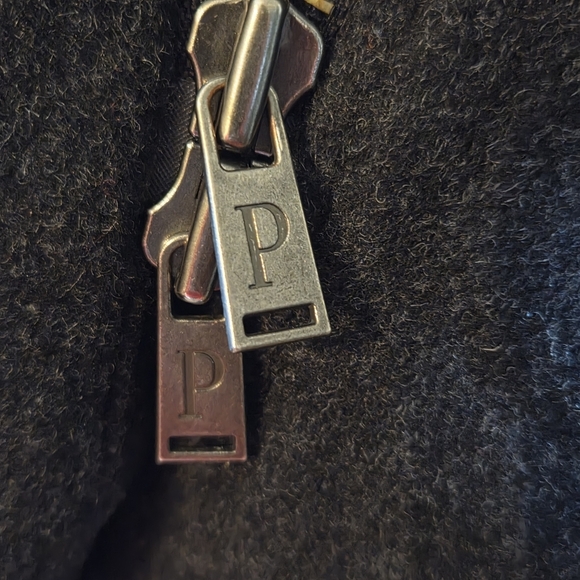 Pendleton Vintage Logan Wool Fall Winter Mid Length Women's Coat Dark Gray XXL - Picture 8 of 14